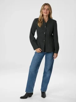 Hot Neo Noir Senara Blazer, , 36 Dark Grey Melange