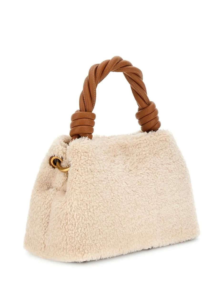 New Guess Shaida Top Handle Crossbody, Natural/Cognac