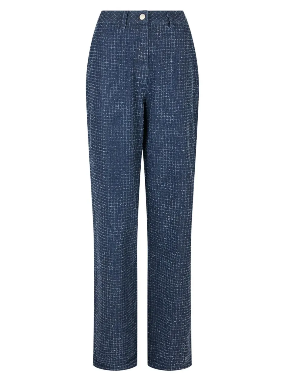 Neo Noir Shaya Denim Structure Bukser, , 34*Dame Bukser & Leggings