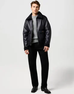 Wrangler Shearling Jakke, , L* Jakker & Frakker