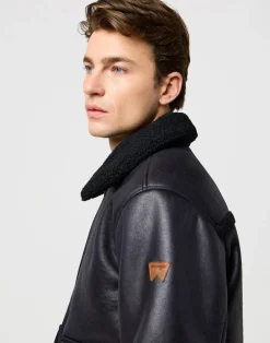Wrangler Shearling Jakke, , L* Jakker & Frakker