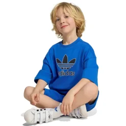 Adidas Short Tee Big Logo Execution Sæt, , 122 cm*Børn Nederdele & Shorts