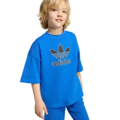 Adidas Short Tee Big Logo Execution Sæt, , 122 cm*Børn Nederdele & Shorts