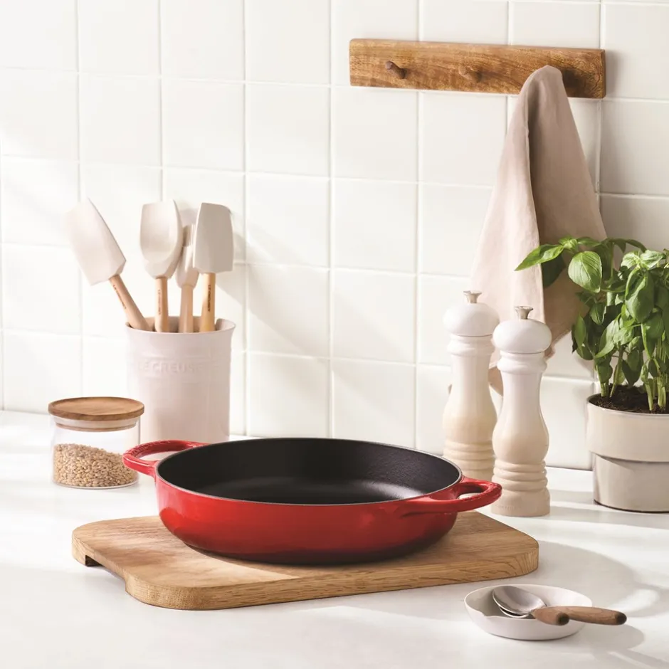 New Le Creuset Signature Everyday Støbejerns Stegepande, , Ø28 cm Cerise