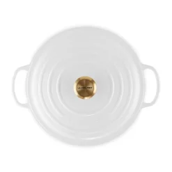 Clearance Le Creuset Signature Rund Støbejernsgryde, , 6,7 L White