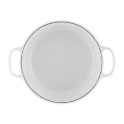 Clearance Le Creuset Signature Rund Støbejernsgryde, , 6,7 L White