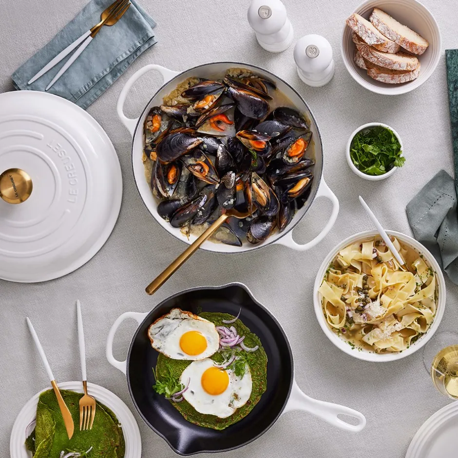 Le Creuset Signature Støbejerns Stegepande, , Ø23 cm* Gryder & Pander
