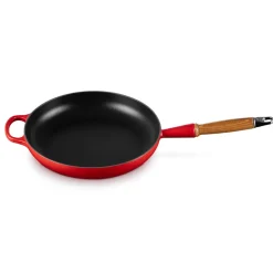 Le Creuset Signature Støbejerns Stegepande Med Træhåndtag, , Ø28 cm* Gryder & Pander