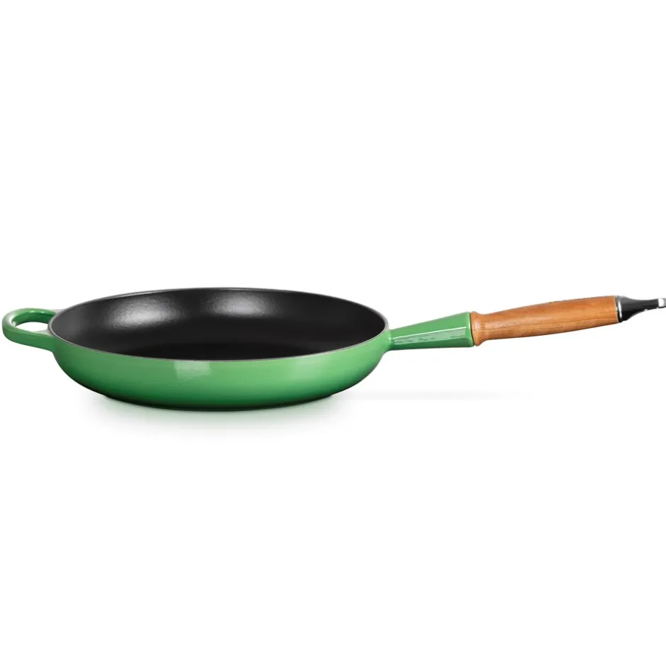 Le Creuset Signature Støbejerns Stegepande Med Træhåndtag, , Ø28 cm* Gryder & Pander