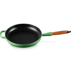 Le Creuset Signature Støbejerns Stegepande Med Træhåndtag, , Ø28 cm* Gryder & Pander