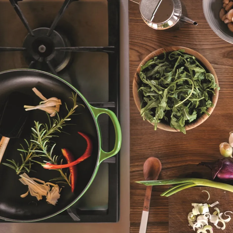 Le Creuset Signature Støbejerns Stegepande Med Træhåndtag, , Ø28 cm* Gryder & Pander
