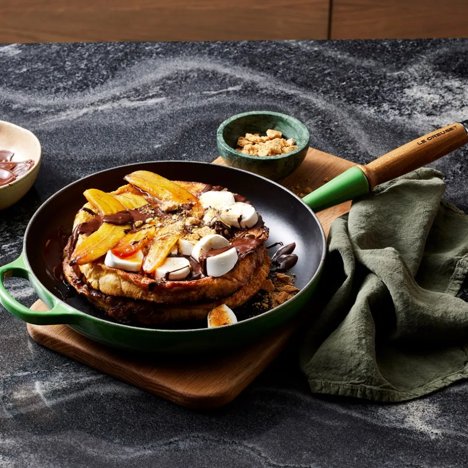 Le Creuset Signature Støbejerns Stegepande Med Træhåndtag, , Ø28 cm* Gryder & Pander