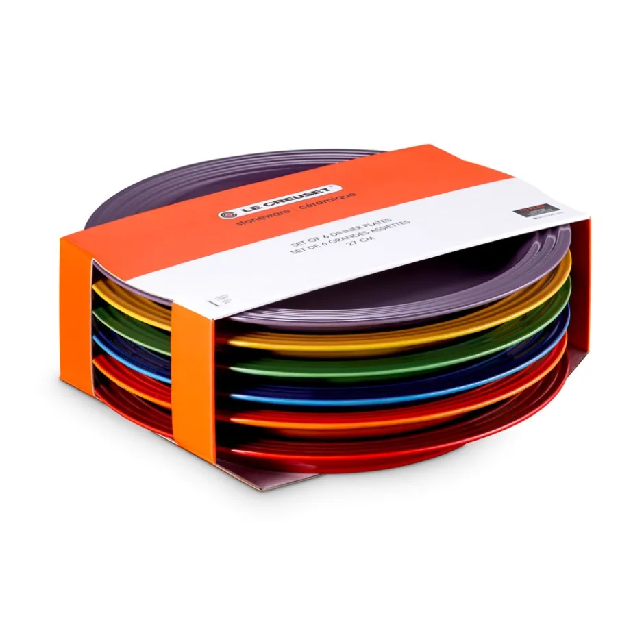 Le Creuset Signature Stenstøjs 6-pak Middagstallerkener, , Ø27 cm* Tallerkener