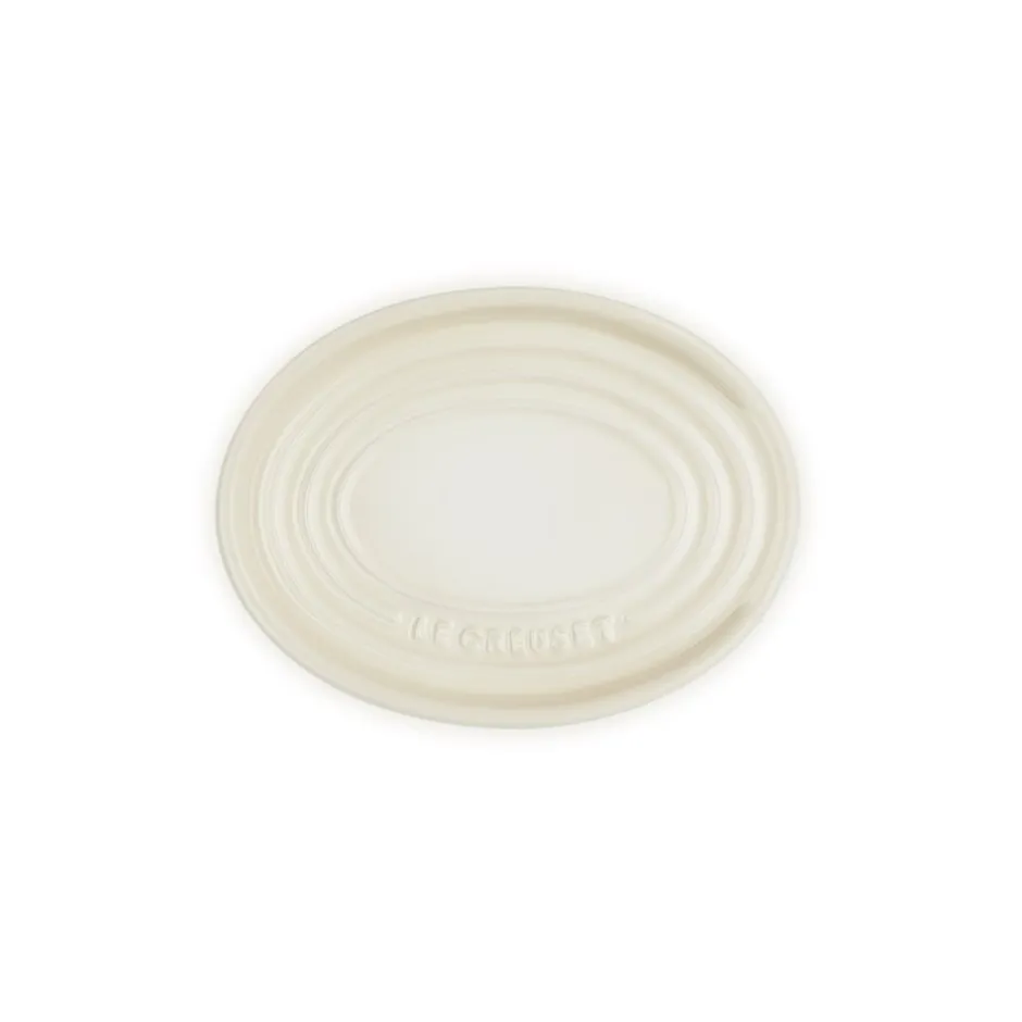 Online Le Creuset Signature Stentøj Oval Grydeskeholder, Meringue