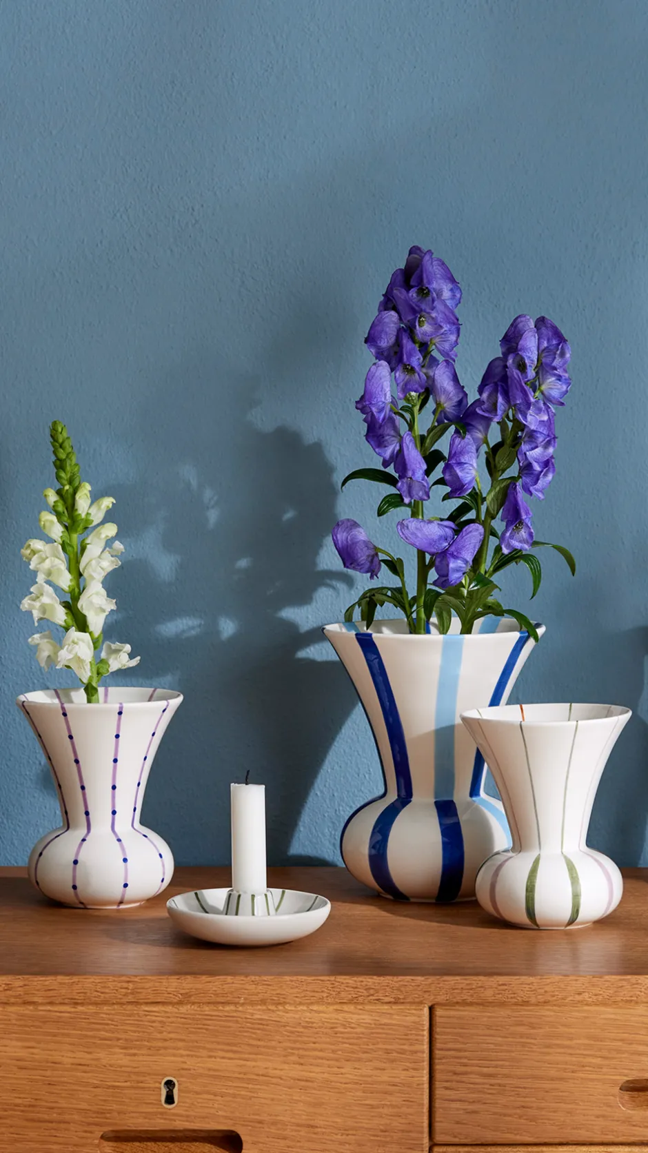 Kähler Signature Vase, Blå
