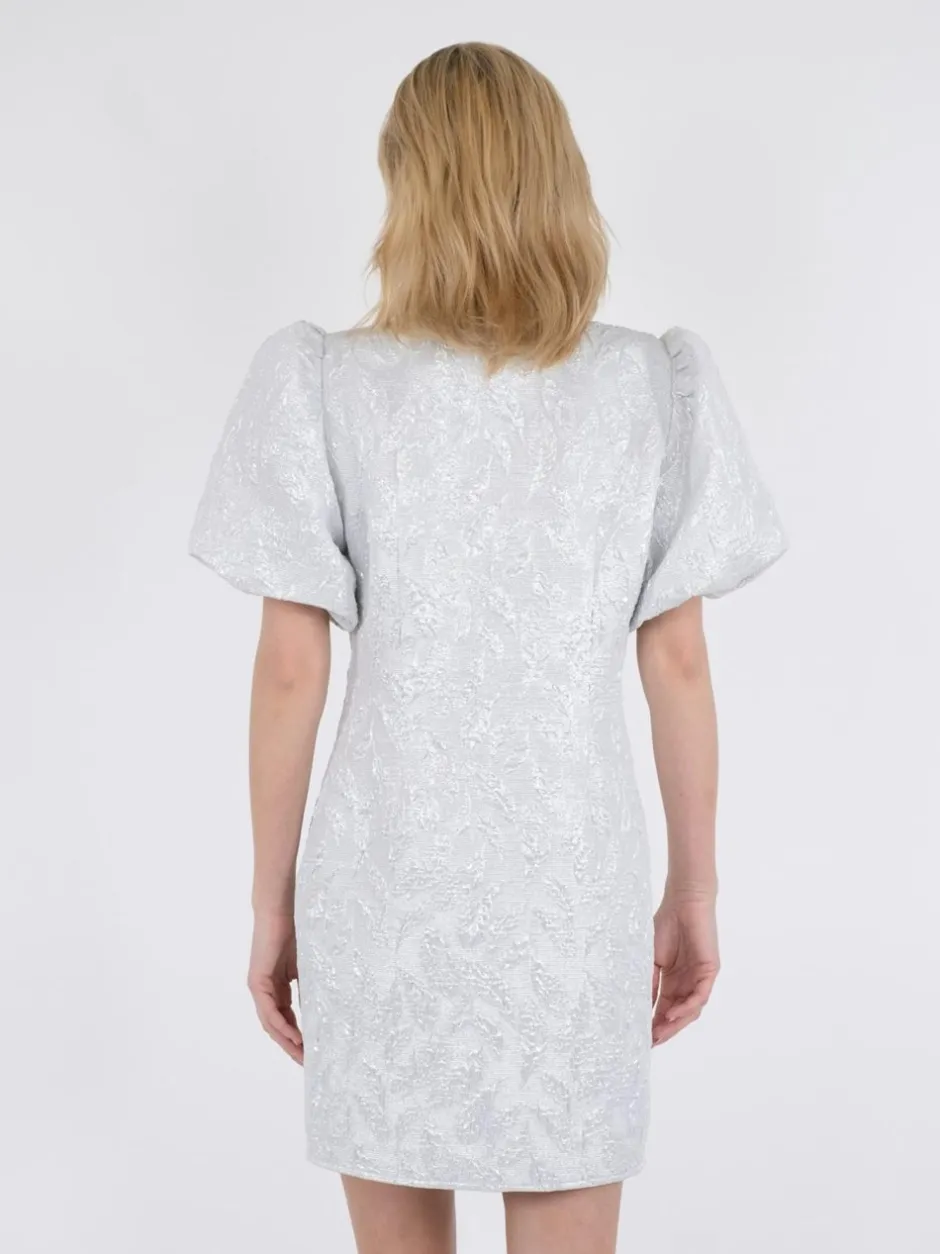 Clearance Neo Noir Sika Metallic Kjole, , 38 Silver