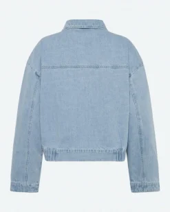 Outlet Moves Sikorie Denimjakke, , 40 Light Blue