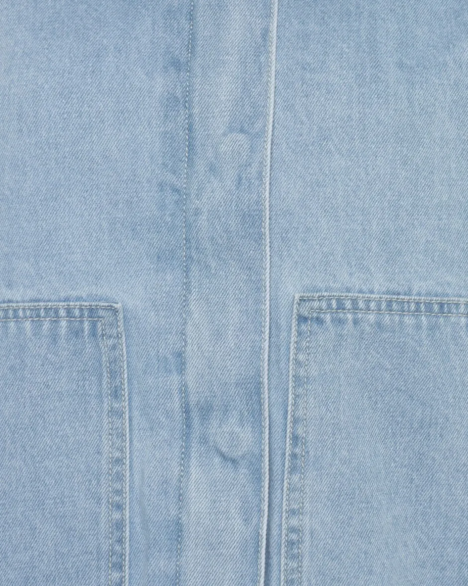 Outlet Moves Sikorie Denimjakke, , 40 Light Blue