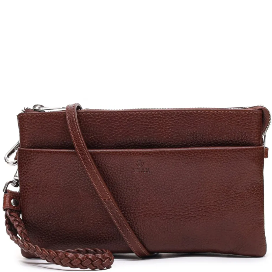New Adax Silja Clutch, Walnut