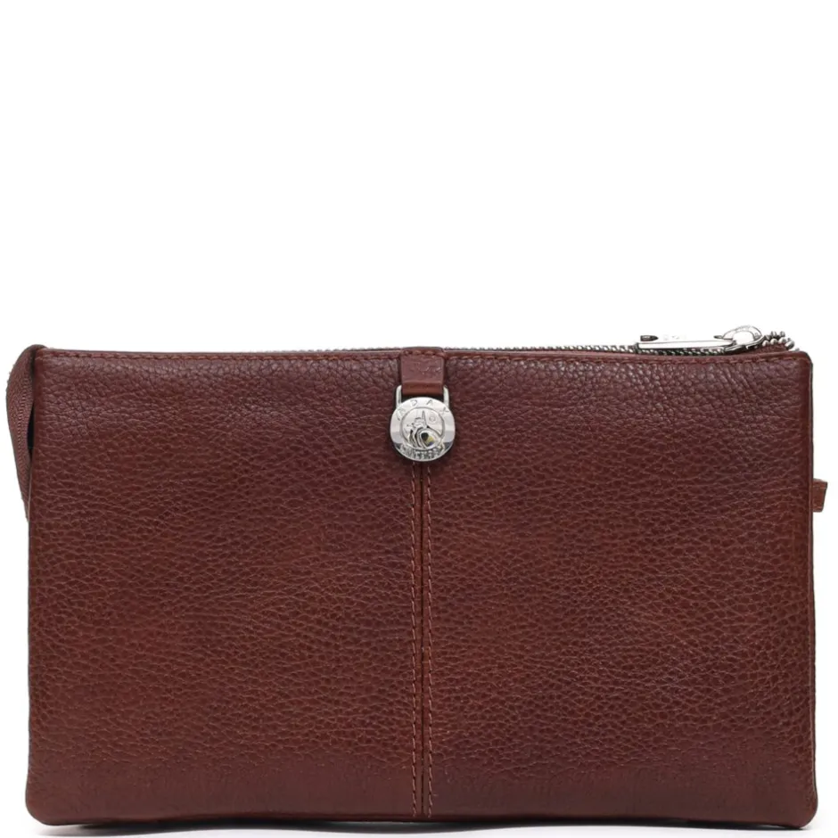 New Adax Silja Clutch, Walnut