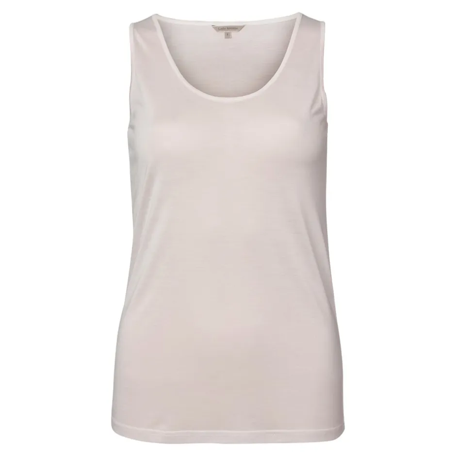 Sale Lady Avenue Silk Jersey Tank Top, , M Skin