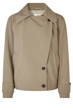 Second Female Silvie Trench Jakke, , XL Fallen Rock