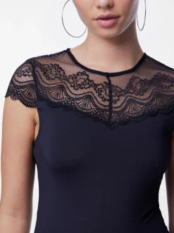 Best Pieces Sinna Bodystocking, , L Black