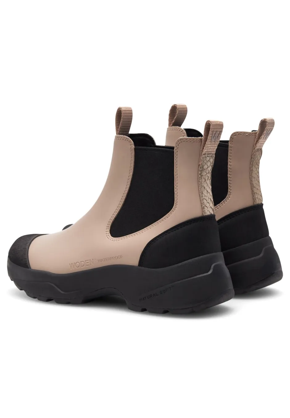 New Woden Siri Waterproof Støvle, , 40 Taupe
