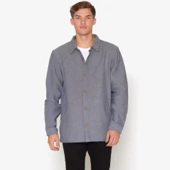 Discount Signal Siryan Twill Overshirt, , XXL Stormy Blue