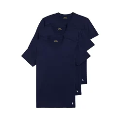 Sale Ralph Lauren Slim Crewneck 3-pak Undertrøjer, , XL Navy/Navy/Navy