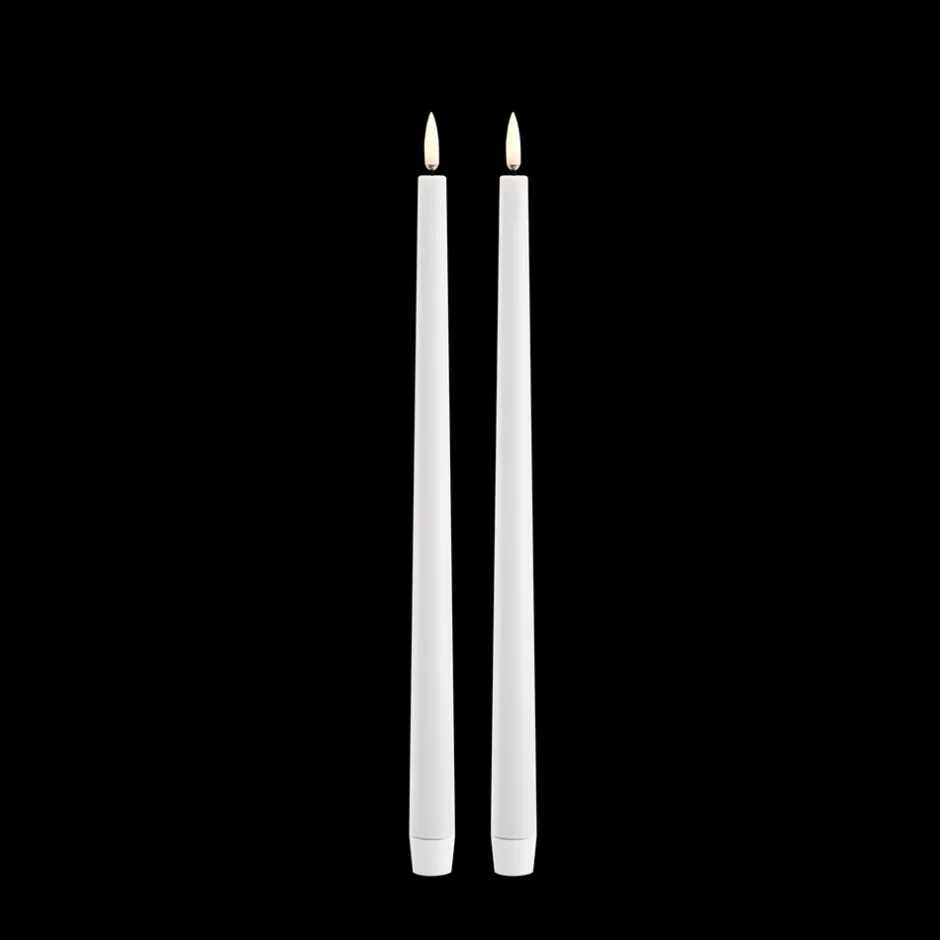 Discount Uyuni Slim LED 2-pak Kronelys, Nordic White