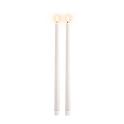 Discount Uyuni Slim LED 2-pak Kronelys, Nordic White