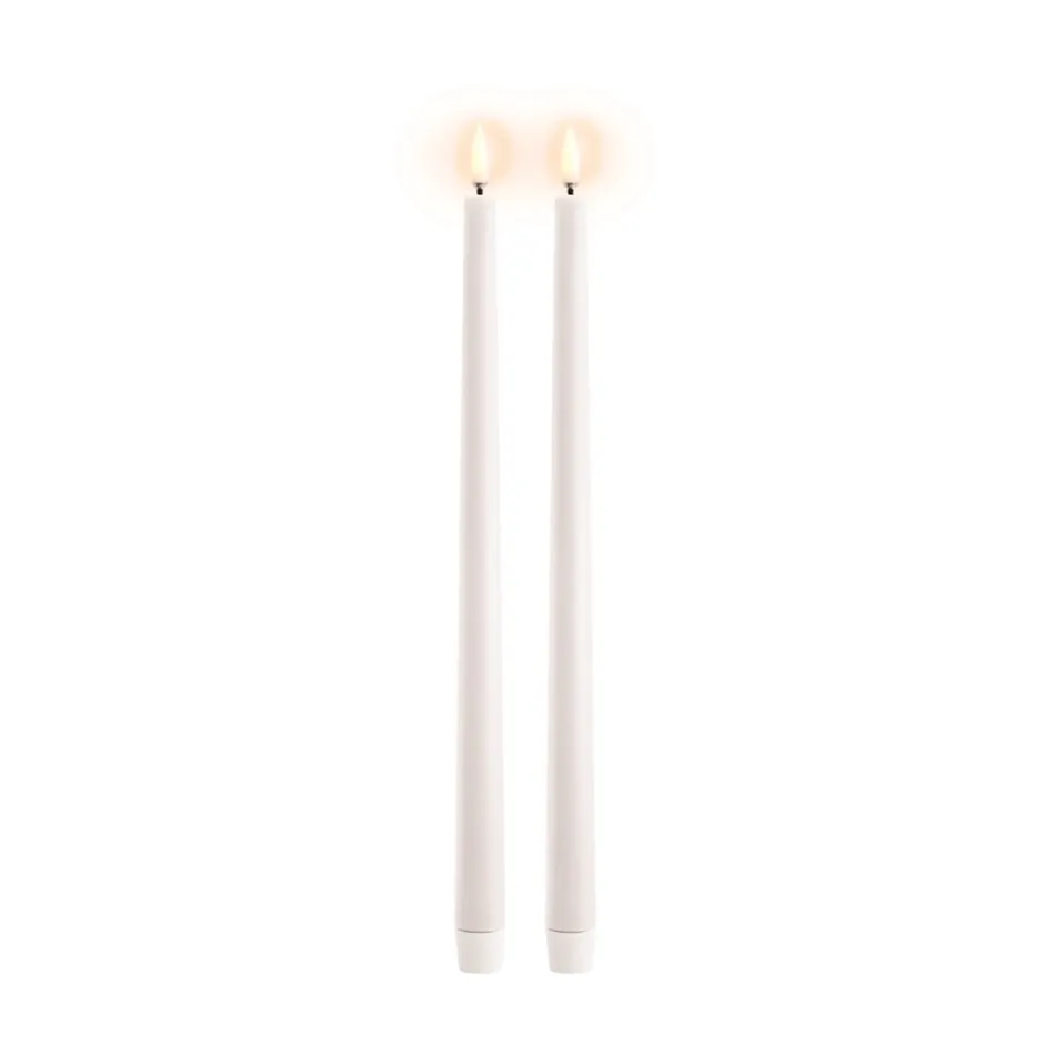 Discount Uyuni Slim LED 2-pak Kronelys, Nordic White