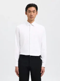 Discount Selected Homme Slim-Performance Skjorte, , L Bright White