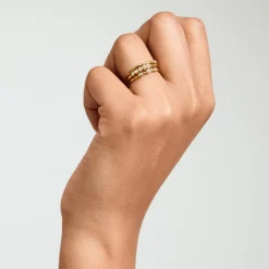 Hot Pilgrim Sloan 3-i-1 Ring, Gold Plated