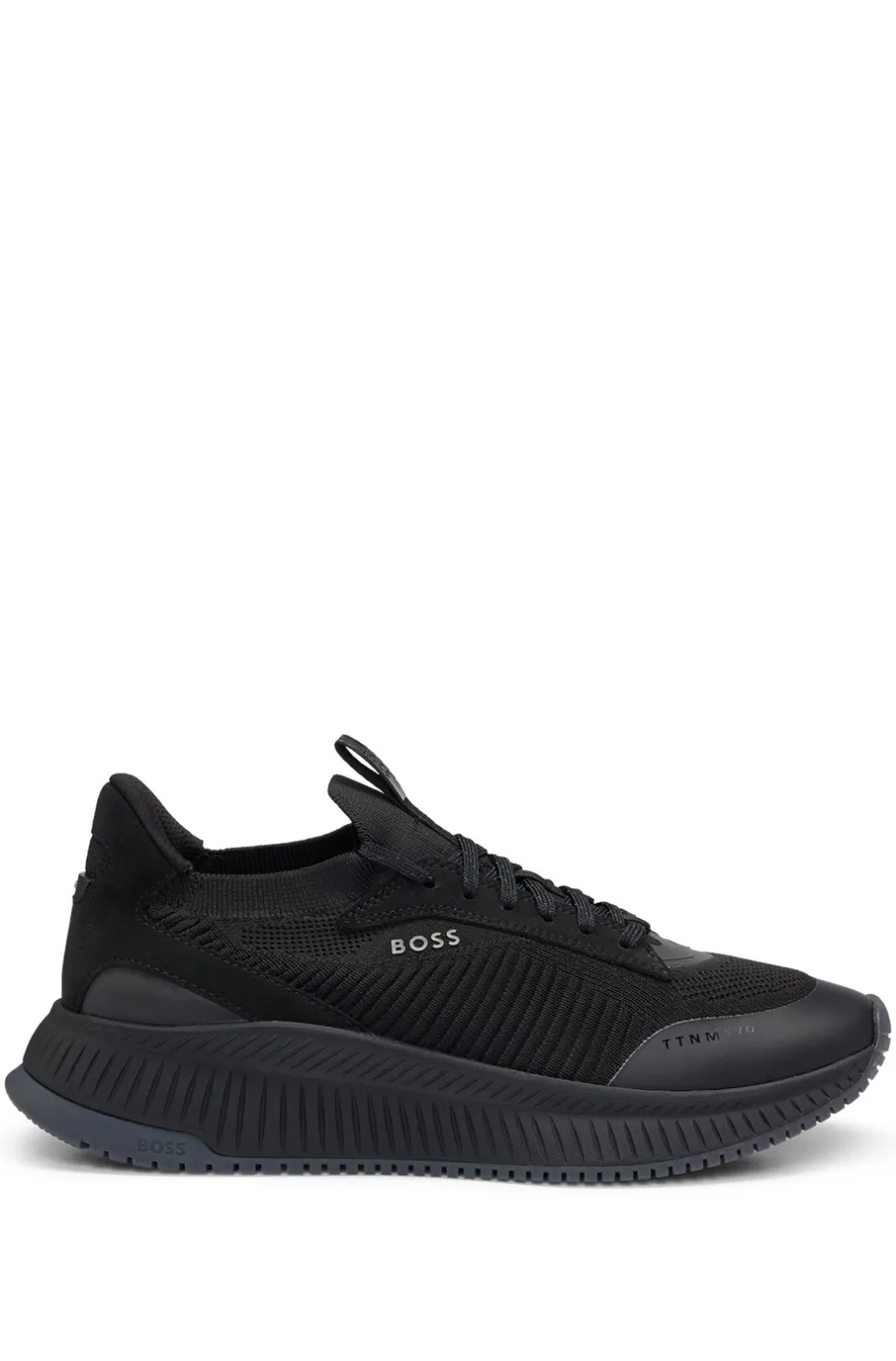 Hot Boss Black Sock Sneakers, , 45 Black