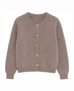 New 2-Biz Sofia Cardigan, , S/M Driftwood