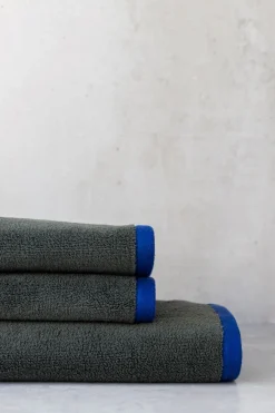 Discount Mette Ditmer Soft 2-pak Håndklæde, , 40x55 cm Dark Olive/Light Blue