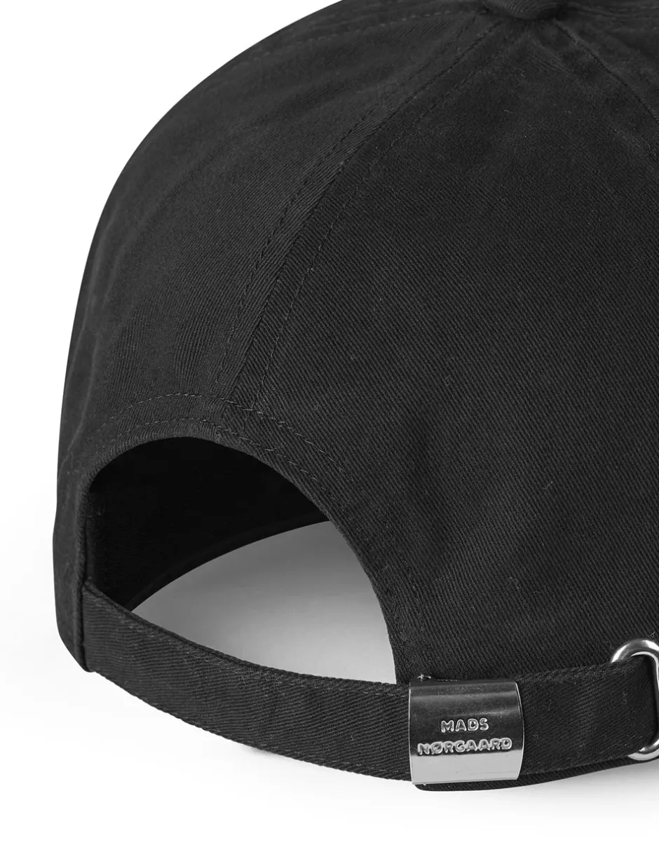 Discount Mads Nørgaard Soft Twill Cash Cap, Black