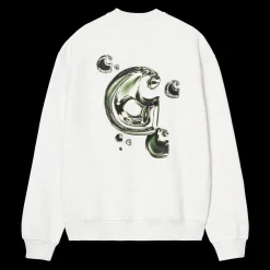 Best Carhartt WIP Solar Chrome Sweatshirt, , L Ash Heather