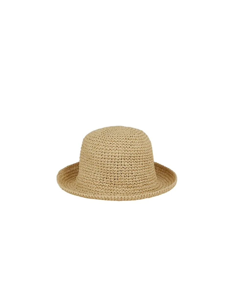 Beck Söndergaard Solid Saverina Straw Hat, , XS/S Light Nature