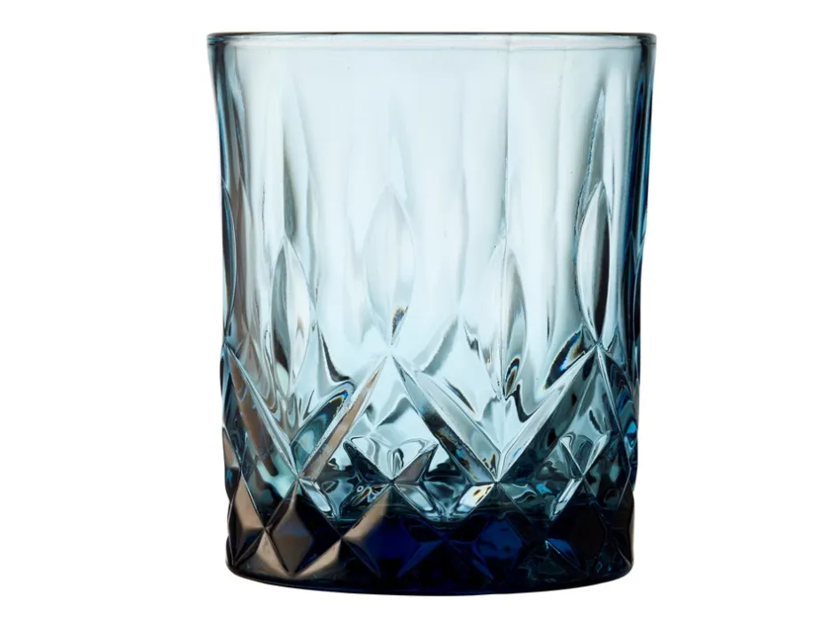 Clearance Lyngby Glas Sorrento 4-pak Whisky Glas, , 32 cl Blå