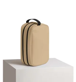 Outlet Gaston Luga Spläsh Toiletry Double Zipped Toilettaske, Latte
