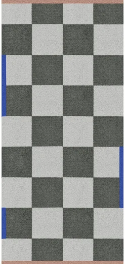 Mette Ditmer Square All-round Måtte, , 70x150 cm* Dørmåtter|Bademåtter & Forhæng
