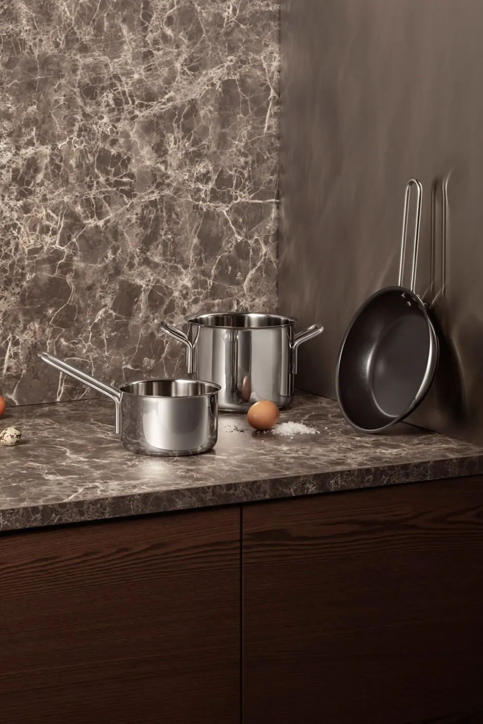 Eva Trio Stainless Steel Slip-Let Stegepande, Ø20 cm* Køkken|Gryder & Pander