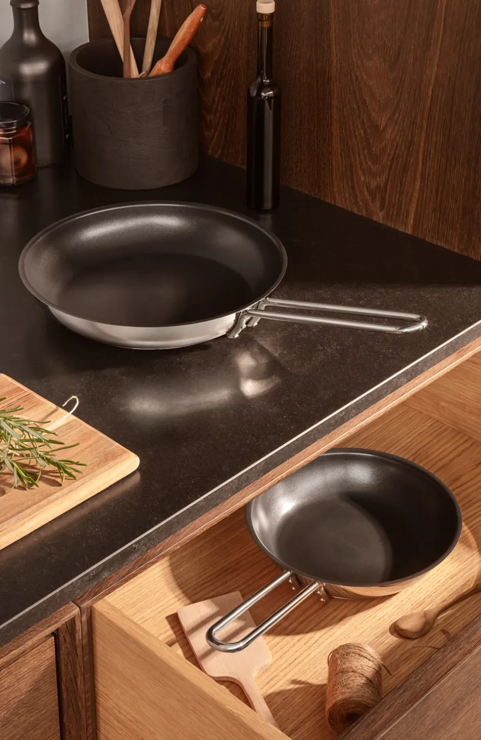 Eva Trio Stainless Steel Slip-Let Stegepande, Ø20 cm* Køkken|Gryder & Pander