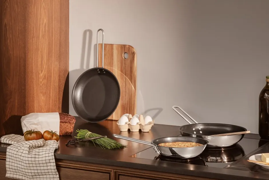 Eva Trio Stainless Steel Slip-Let Stegepande, Ø20 cm* Køkken|Gryder & Pander