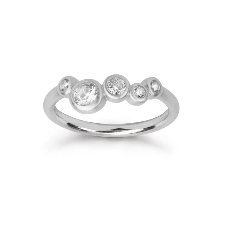Hot byBiehl Stardust Ring, , 56 Rhodinated Silver