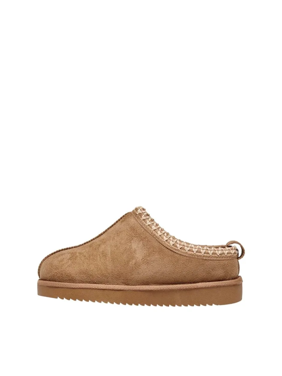 Discount ONLY Stella Slippers, , 38 Cognac