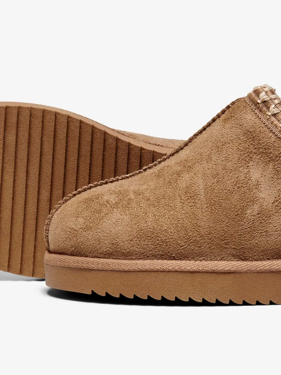 Discount ONLY Stella Slippers, , 38 Cognac